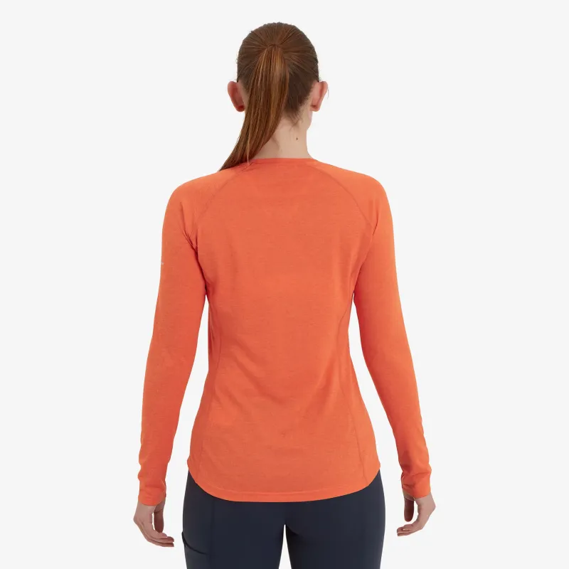 Montane T-Shirts & Baselayers-Womens Dart Long Sleeve T-Shirt - Tigerlily