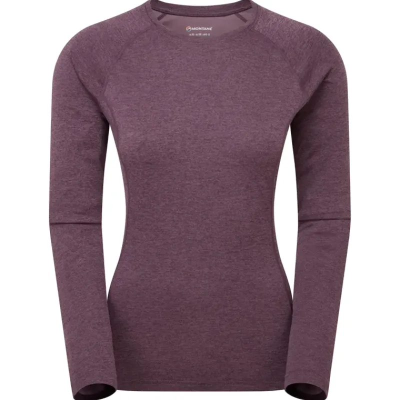 Montane T-Shirts & Baselayers-Womens Dart Long Sleeve T-Shirt - Mulberry