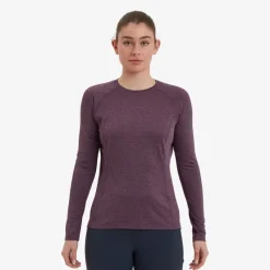 Montane T-Shirts & Baselayers-Womens Dart Long Sleeve T-Shirt - Mulberry
