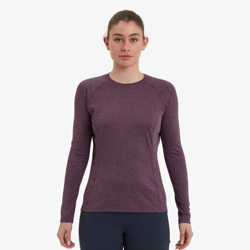 Montane T-Shirts & Baselayers-Womens Dart Long Sleeve T-Shirt - Mulberry