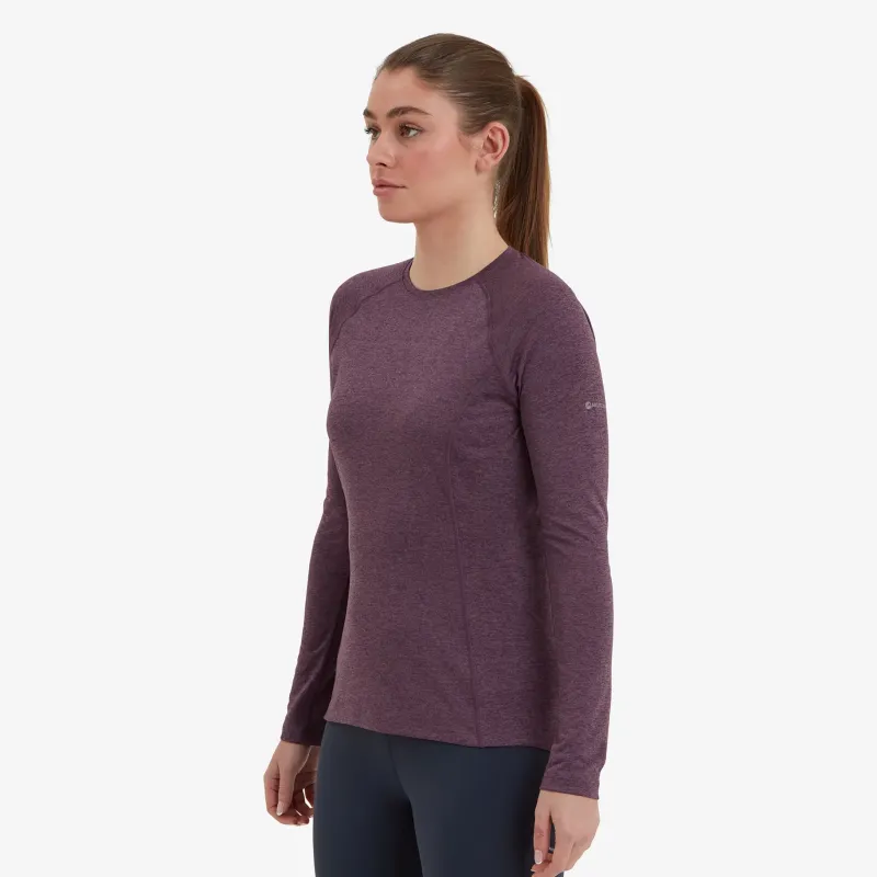 Montane T-Shirts & Baselayers-Womens Dart Long Sleeve T-Shirt - Mulberry