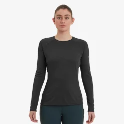 Montane T-Shirts & Baselayers-Womens Dart Long Sleeve T-Shirt - Black