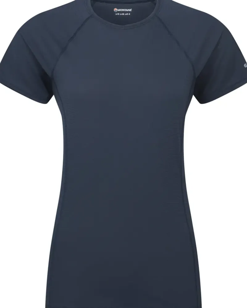 Montane T-Shirts & Baselayers-Womens Dart Nano T-Shirt - Eclipse Blue