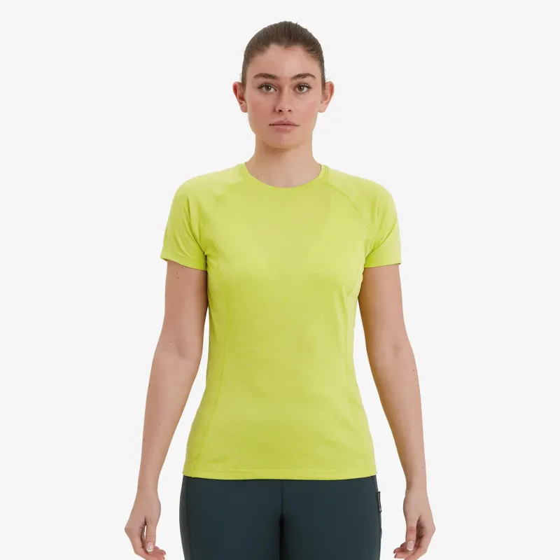 Montane T-Shirts & Baselayers-Womens Dart T-Shirt - Citrus Spring