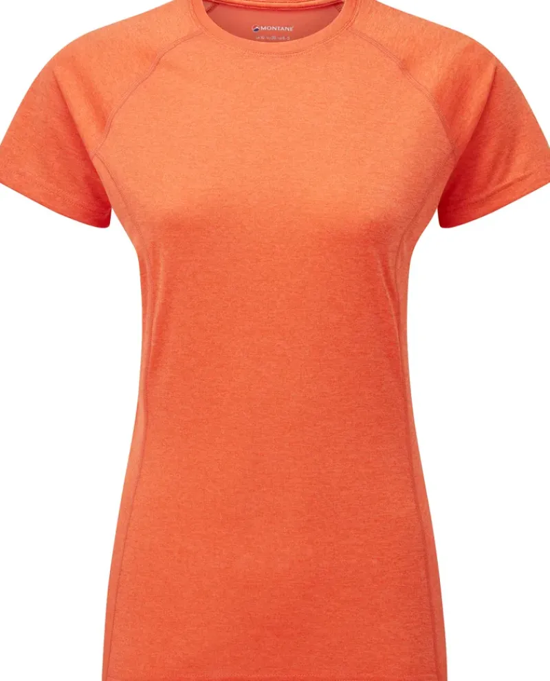 Montane T-Shirts & Baselayers-Womens Dart T-Shirt - Tigerlily
