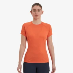 Montane T-Shirts & Baselayers-Womens Dart T-Shirt - Tigerlily