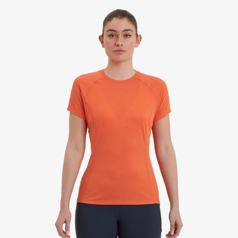 Montane T-Shirts & Baselayers-Womens Dart T-Shirt - Tigerlily