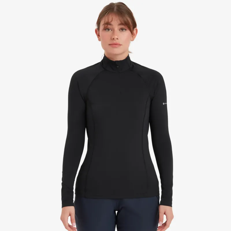 Montane T-Shirts & Baselayers-Womens Dart XT Zip Neck - Black