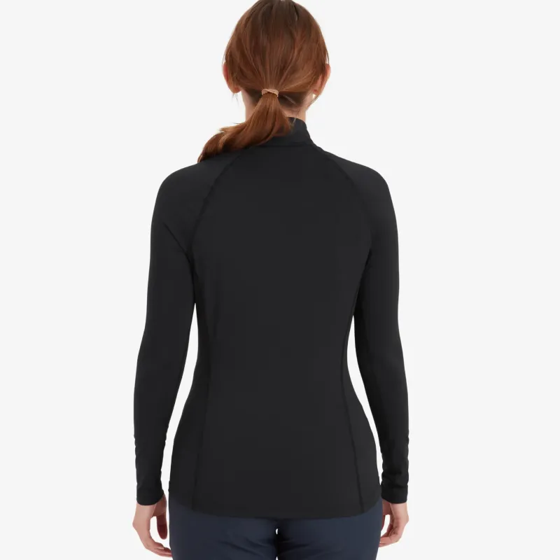 Montane T-Shirts & Baselayers-Womens Dart XT Zip Neck - Black