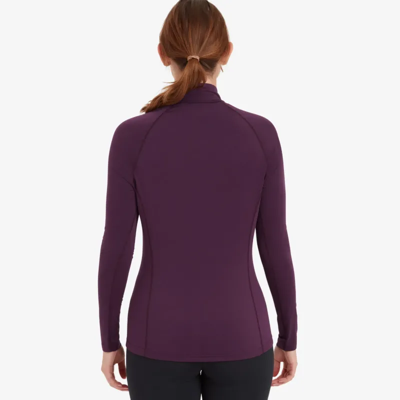 Montane T-Shirts & Baselayers-Womens Dart XT Zip Neck - Saskatoon Berry