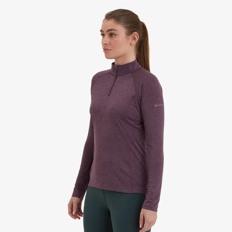 Montane T-Shirts & Baselayers-Womens Dart Zip Neck - Mulberry