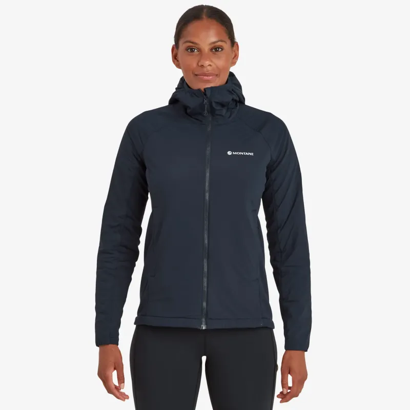 Montane Insulated Jackets-Womens Fireball Lite Hoodie - Eclipse Blue