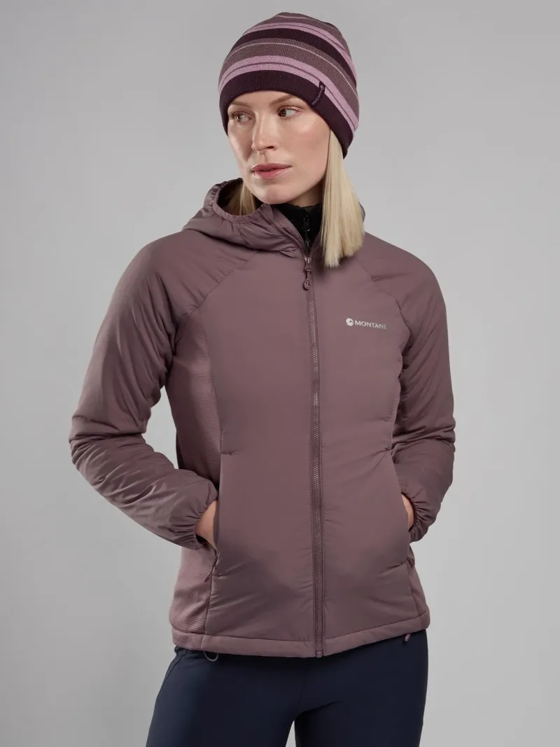 Montane Insulated Jackets-Womens Fireball Lite Hoodie - Moonscape