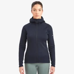 Montane Fleece & Mid Layer-Womens Fury Hoodie - Eclipse Blue