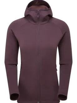 Montane Fleece & Mid Layer-Womens Fury Hoodie - Mulberry
