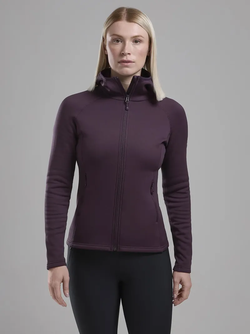 Montane Fleece & Mid Layer-Womens Fury Hoodie - Mulberry