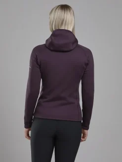Montane Fleece & Mid Layer-Womens Fury Hoodie - Mulberry