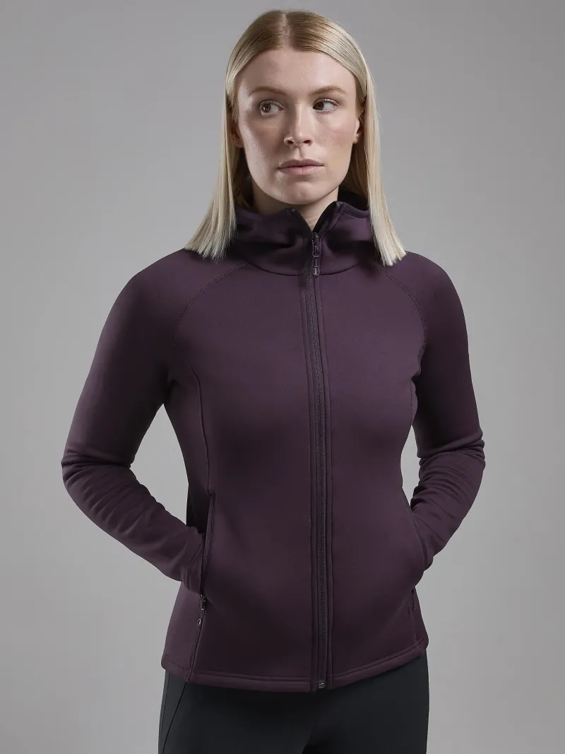 Montane Fleece & Mid Layer-Womens Fury Hoodie - Mulberry