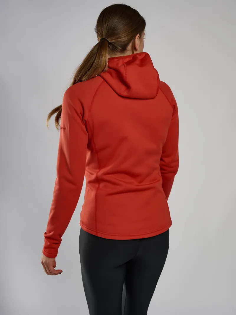 Montane Fleece & Mid Layer-Womens Fury Hoodie - Saffron Red