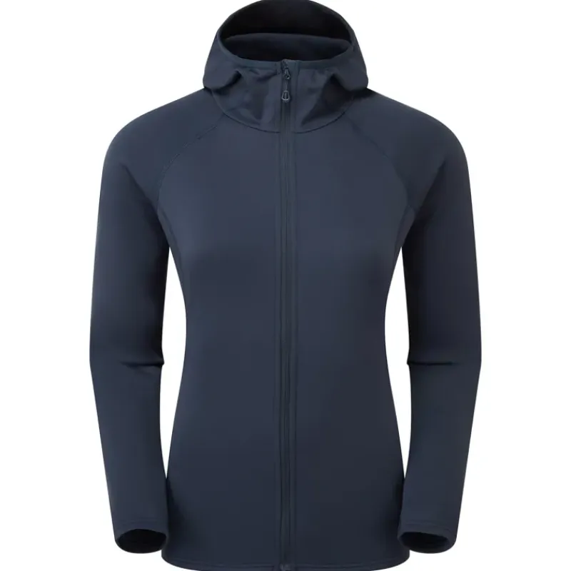 Montane Fleece & Mid Layer-Womens Fury Lite Hoodie - Eclipse Blue