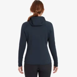 Montane Fleece & Mid Layer-Womens Fury Lite Hoodie - Eclipse Blue