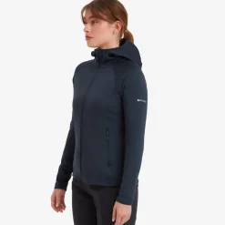 Montane Fleece & Mid Layer-Womens Fury Lite Hoodie - Eclipse Blue