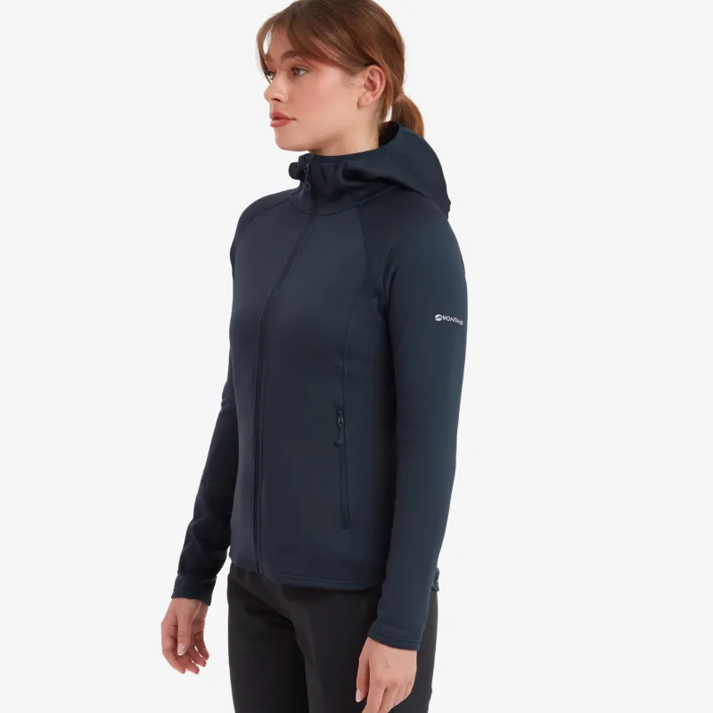 Montane Fleece & Mid Layer-Womens Fury Lite Hoodie - Eclipse Blue