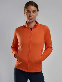 Montane Fleece & Mid Layer-Womens Fury Lite Jacket - Tigerlily