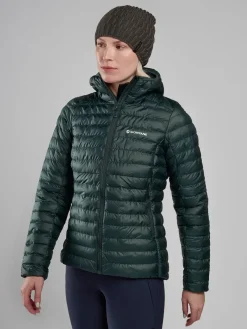 Montane Insulated Jackets-Womens Icarus Hoodie - Deep Forest
