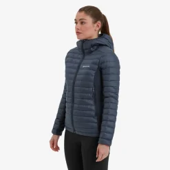 Montane Insulated Jackets-Womens Icarus Lite Hoodie - Eclipse Blue