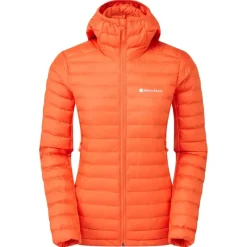 Montane Insulated Jackets-Womens Icarus Lite Hoodie - Tigerlily
