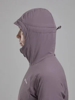 Montane Softshell Jackets-Womens Khamsin Hoodie - Moonscape