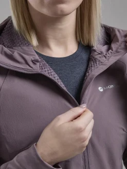 Montane Softshell Jackets-Womens Khamsin Hoodie - Moonscape