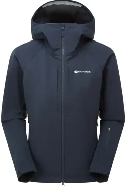Montane Softshell Jackets-Womens Nordes Hoodie - Eclipse Blue
