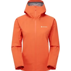 Montane Waterproof Jackets-Womens Phase Lite Jacket - Tigerlily