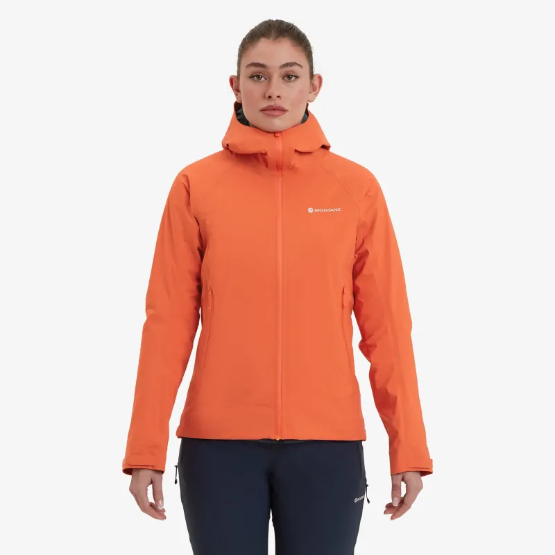 Montane Waterproof Jackets-Womens Phase Lite Jacket - Tigerlily