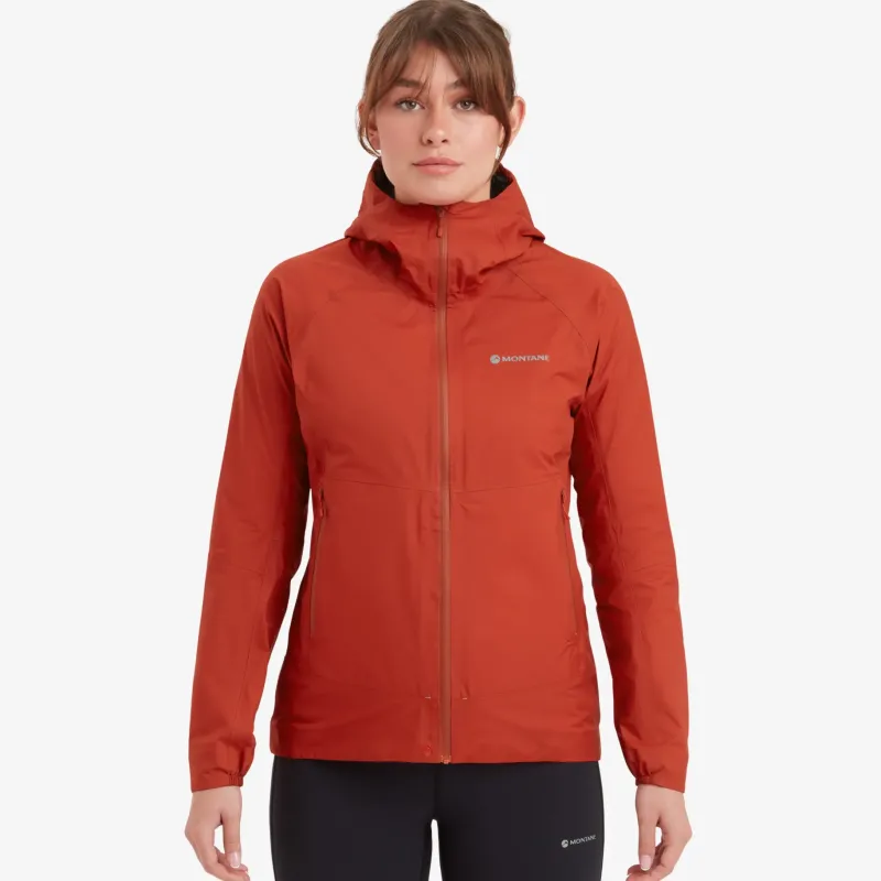 Montane Waterproof Jackets-Womens Phase Nano Jacket - Saffron Red