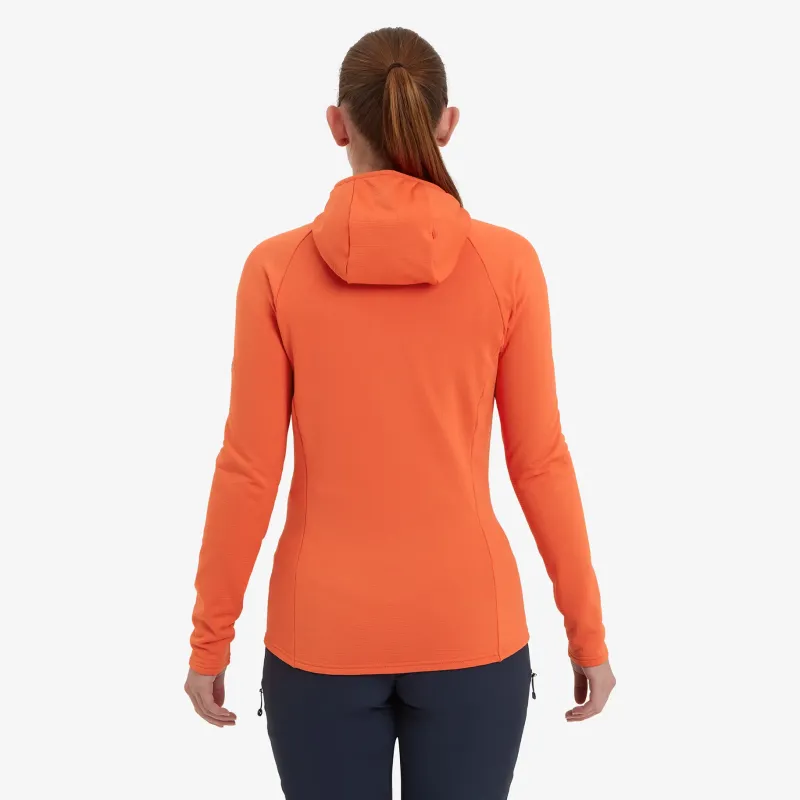 Montane Fleece & Mid Layer-Womens Protium Hoodie - Tigerlily
