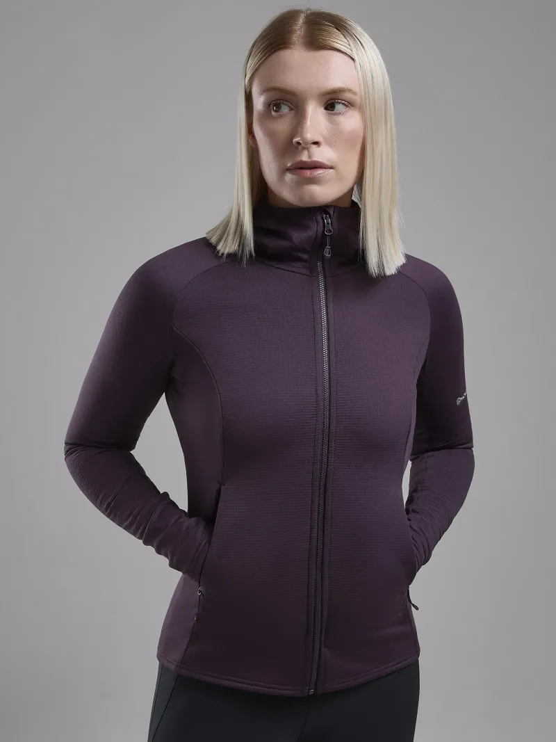 Montane Fleece & Mid Layer-Womens Protium Hoodie - Mulberry