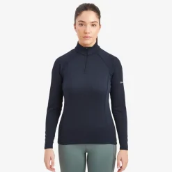 Montane Fleece & Mid Layer-Womens Protium Lite Pull-On - Eclipse Blue
