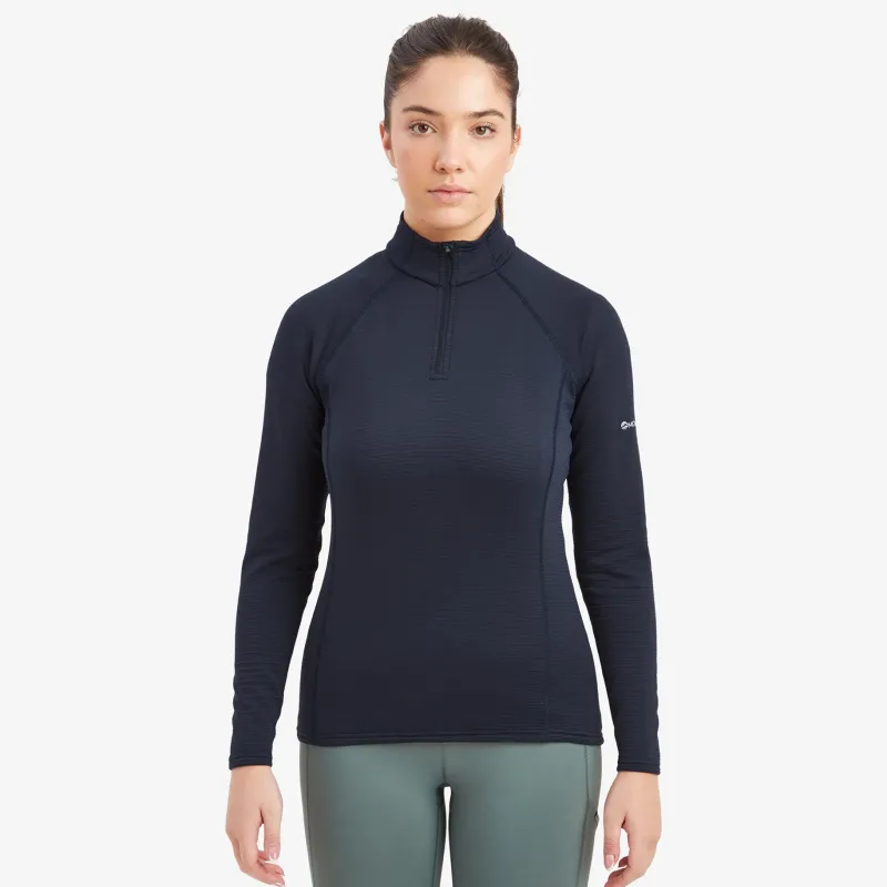 Montane Fleece & Mid Layer-Womens Protium Lite Pull-On - Eclipse Blue