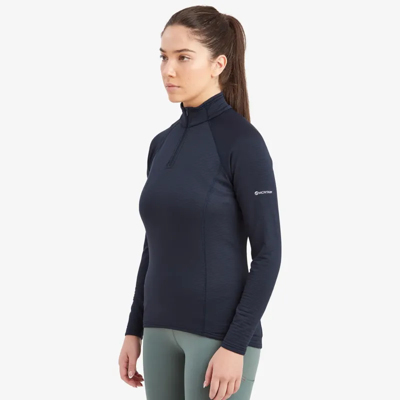 Montane Fleece & Mid Layer-Womens Protium Lite Pull-On - Eclipse Blue