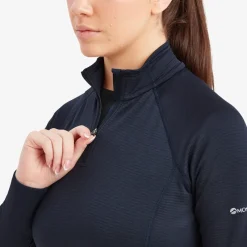 Montane Fleece & Mid Layer-Womens Protium Lite Pull-On - Eclipse Blue
