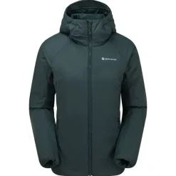 Montane Insulated Jackets-Womens Respond Hoodie - Deep Forest