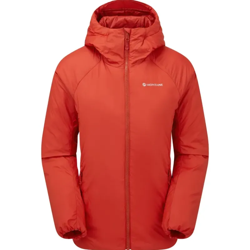 Montane Insulated Jackets-Womens Respond Hoodie - Saffron Red