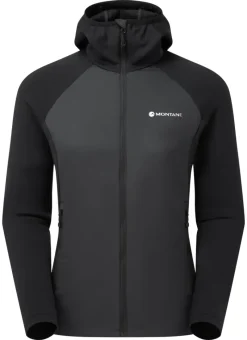 Montane Insulated Jackets-Womens Sirocco Lite Hoodie - Black