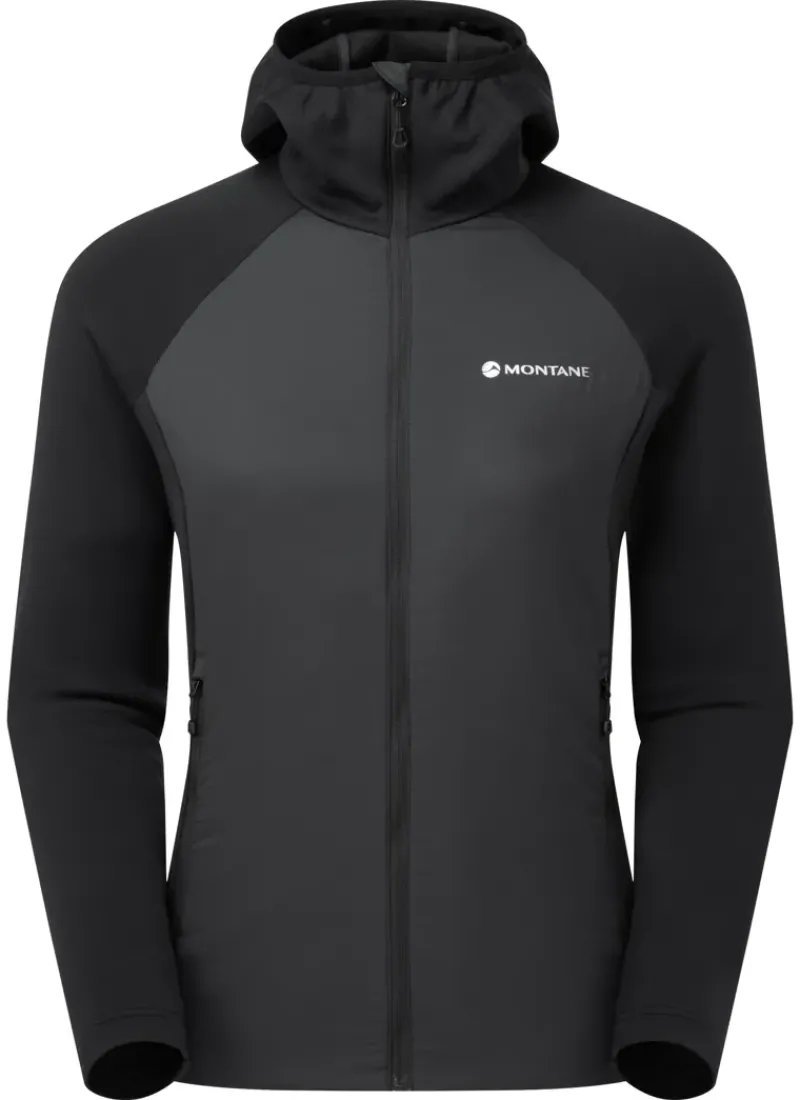 Montane Insulated Jackets-Womens Sirocco Lite Hoodie - Black
