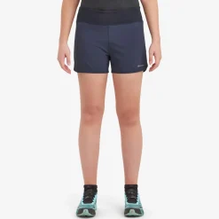 Montane Shorts & Skirts-Womens Slipstream Twin Skin Shorts - Eclipse Blue