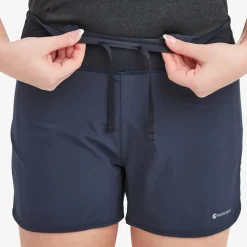 Montane Shorts & Skirts-Womens Slipstream Twin Skin Shorts - Eclipse Blue