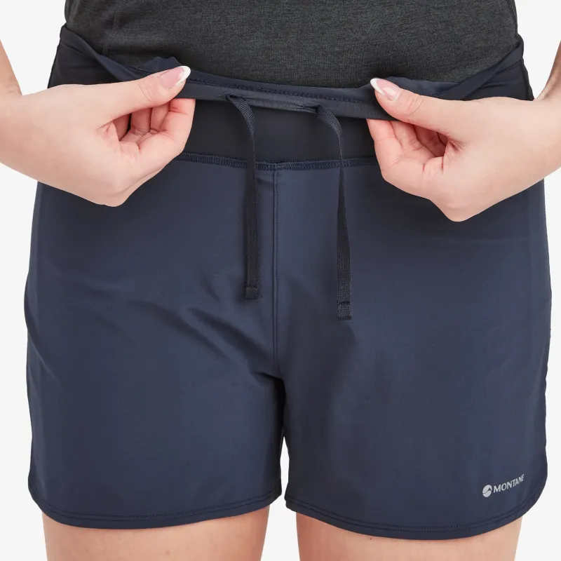 Montane Shorts & Skirts-Womens Slipstream Twin Skin Shorts - Eclipse Blue